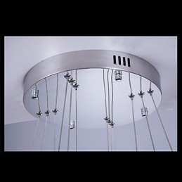 Pendel Moderne Belysning Varm Hvid Tre Ringe D204060 Gennemsigtig K9 Store Krystal Loftslamper