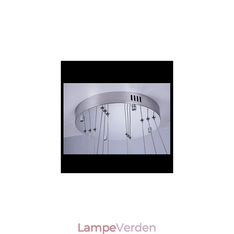 Pendel Moderne Belysning Varm Hvid Tre Ringe D204060 Gennemsigtig K9 Store Krystal Loftslamper