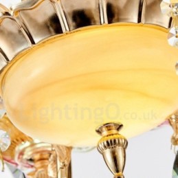 15 let traditionel klassisk integreret metal lysekrone