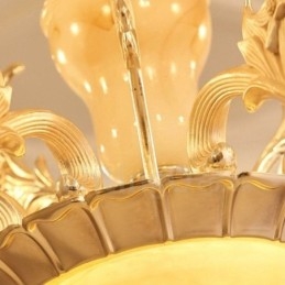 15 let traditionel klassisk integreret metal lysekrone