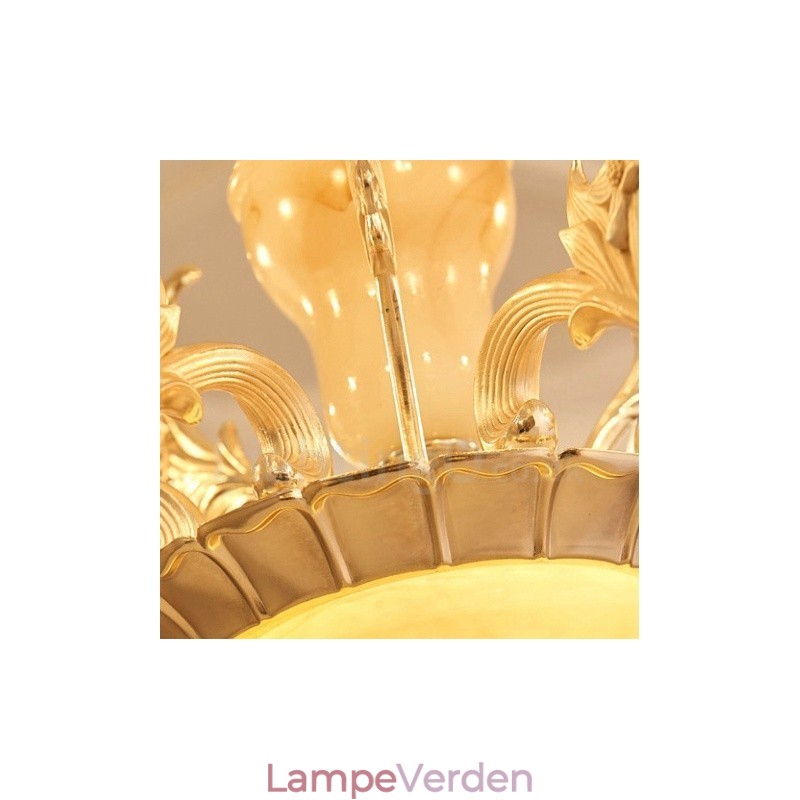 15 let traditionel klassisk integreret metal lysekrone