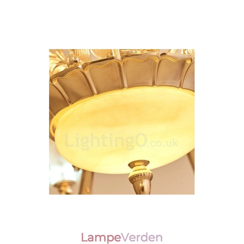 15 let traditionel klassisk integreret metal lysekrone