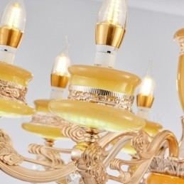 8 let traditionel klassisk integreret metal lysekrone