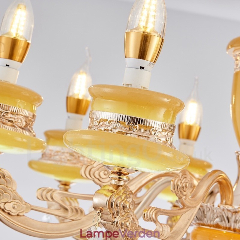 8 let traditionel klassisk integreret metal lysekrone