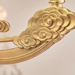 8 let traditionel klassisk integreret metal lysekrone