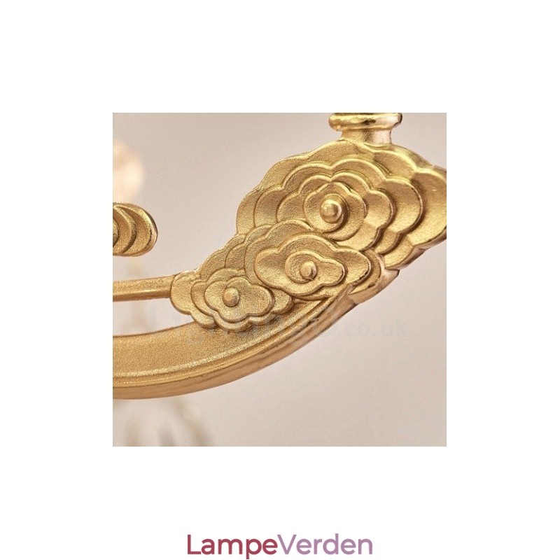 8 let traditionel klassisk integreret metal lysekrone