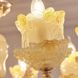 8 let traditionel klassisk integreret metal lysekrone