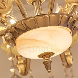 8 let traditionel klassisk integreret metal lysekrone