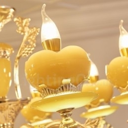 6 lette traditionelle klassiske integrerede metallysekrone