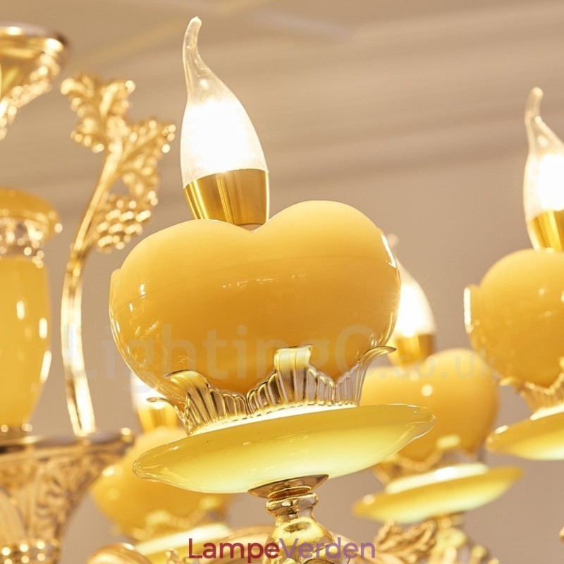 6 lette traditionelle klassiske integrerede metallysekrone