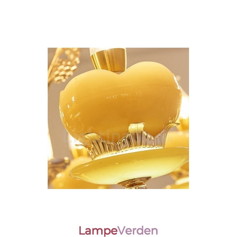 6 lette traditionelle klassiske integrerede metallysekrone