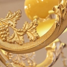6 lette traditionelle klassiske integrerede metallysekrone