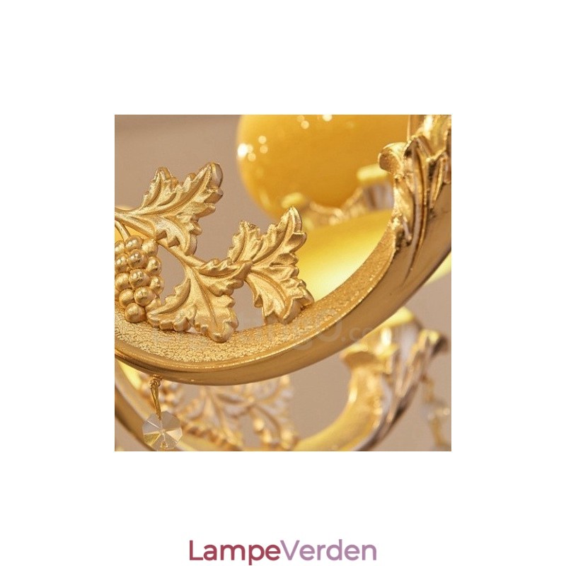 8 let traditionel klassisk integreret metal lysekrone