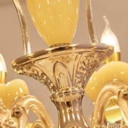 15 let traditionel klassisk integreret metal lysekrone
