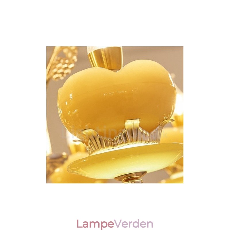 15 let traditionel klassisk integreret metal lysekrone
