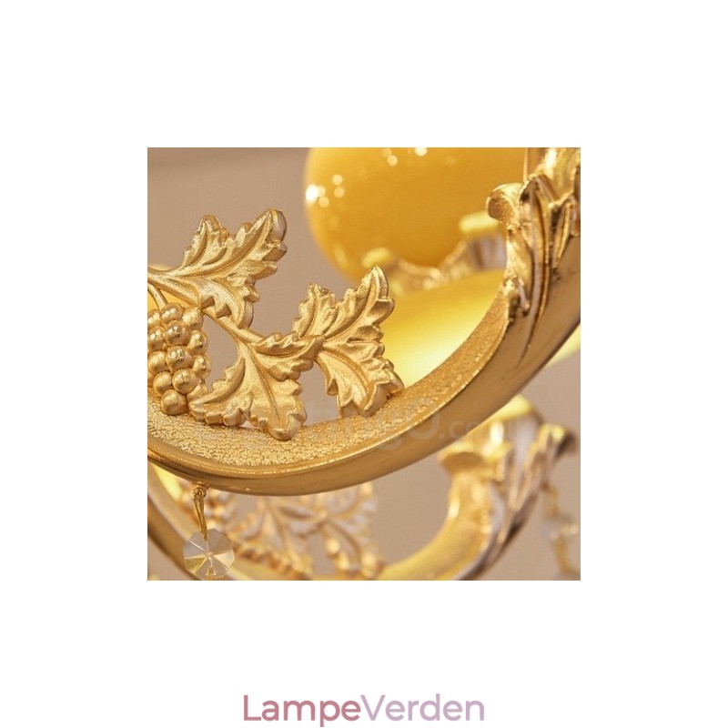 15 let traditionel klassisk integreret metal lysekrone