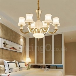6 Light Traditionel Klassisk Integreret Metal Luksus Lysekrone