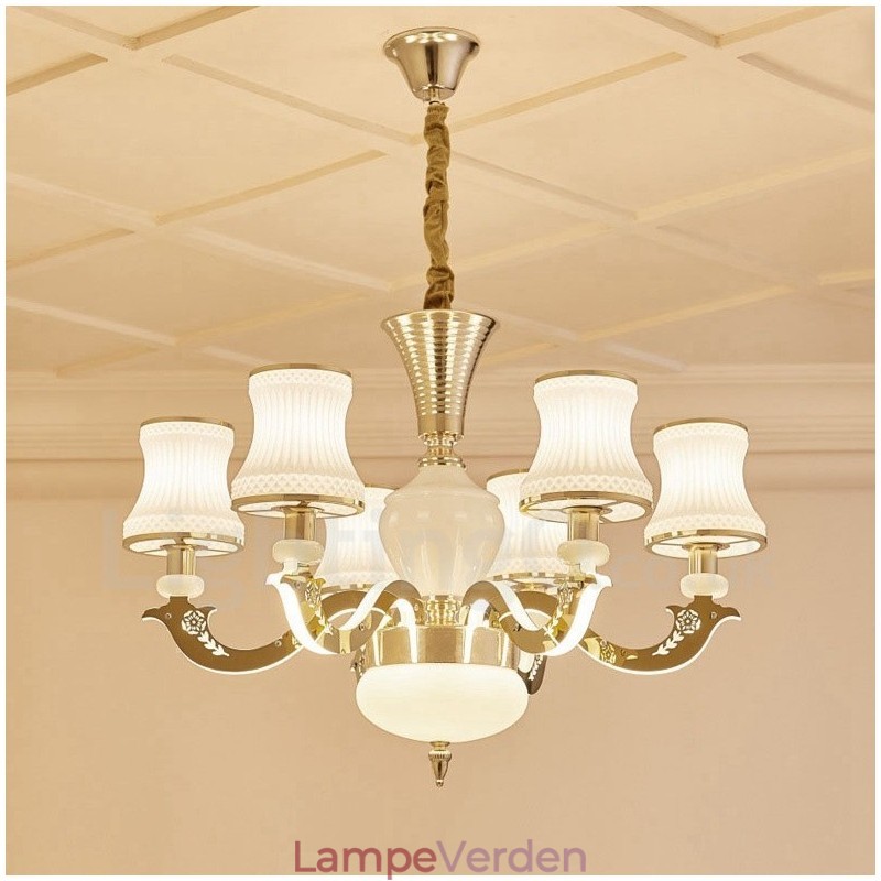 6 Light Traditionel Klassisk Integreret Metal Luksus Lysekrone