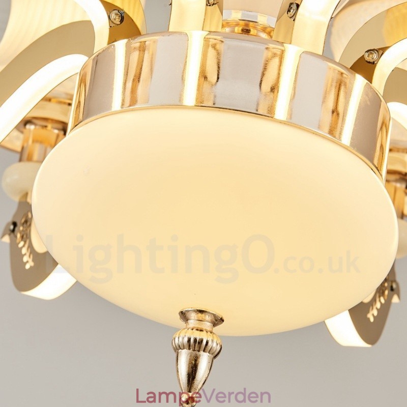 6 Light Traditionel Klassisk Integreret Metal Luksus Lysekrone