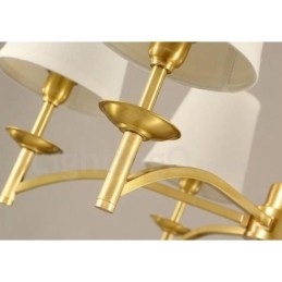 6 lys rustik hytte integreret metal lysekrone