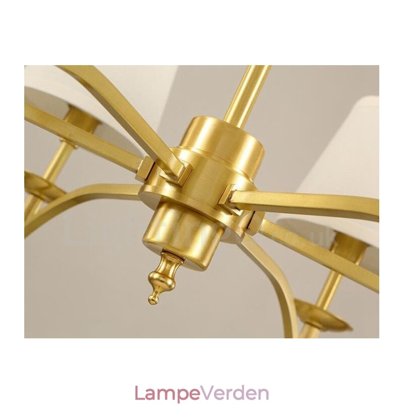 6 lys rustik hytte integreret metal lysekrone