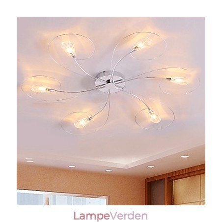 Moderne moderne galvaniseret lysekrone Flush Mount Moderne moderne galvaniseret lysekrone Flush Mount