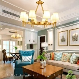 8 lys rustik hytte integreret metal lysekrone