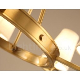 8 lys rustik hytte integreret metal lysekrone