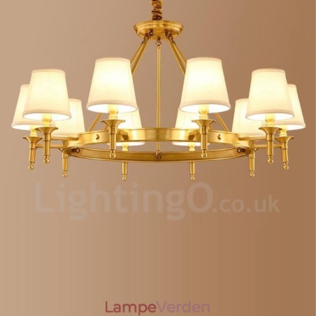 10 lys rustik hytte integreret metal lysekrone