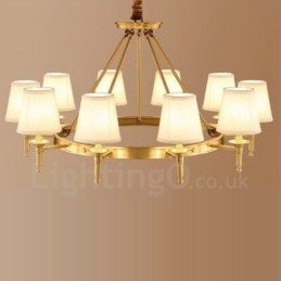 10 lys rustik hytte integreret metal lysekrone