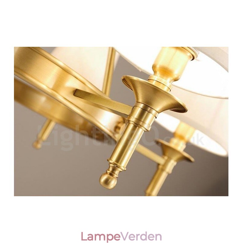 10 lys rustik hytte integreret metal lysekrone