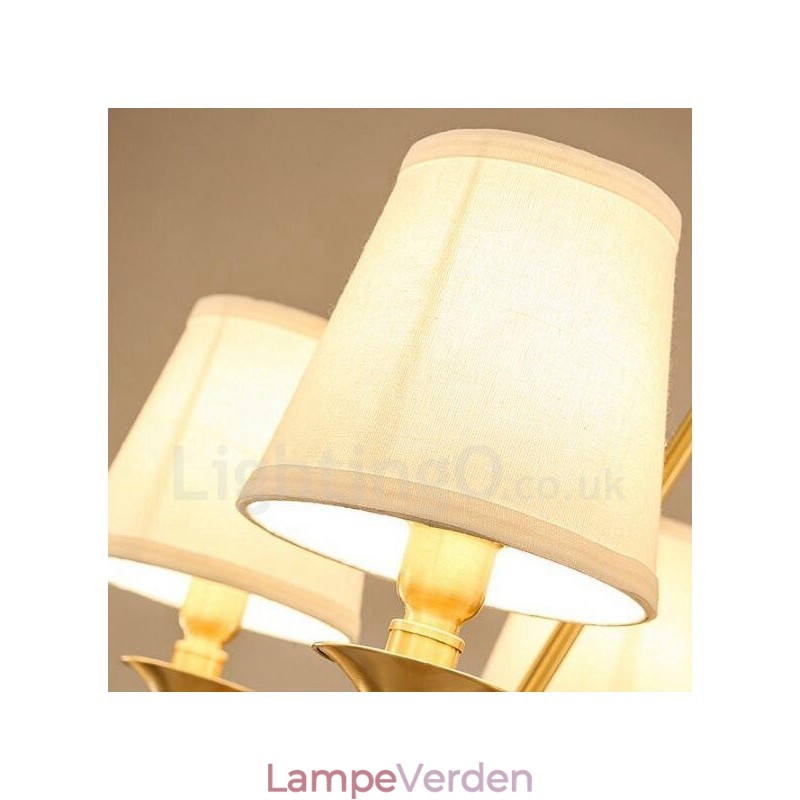 10 lys rustik hytte integreret metal lysekrone