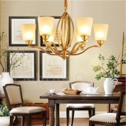 6 lys rustik hytte integreret metal lysekrone