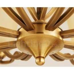 6 lys rustik hytte integreret metal lysekrone