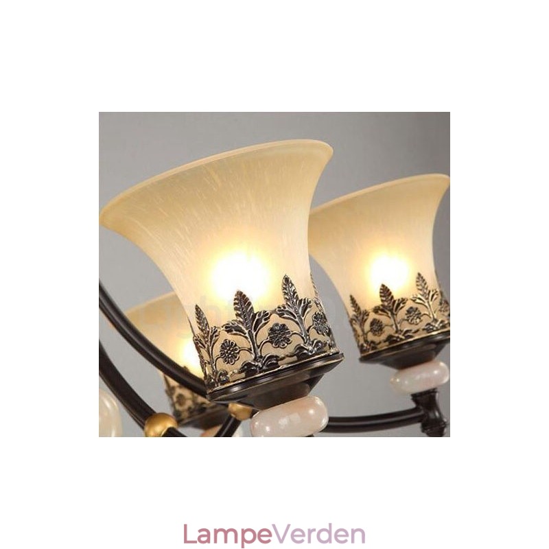 6 lette traditionelle klassiske integrerede metallysekrone