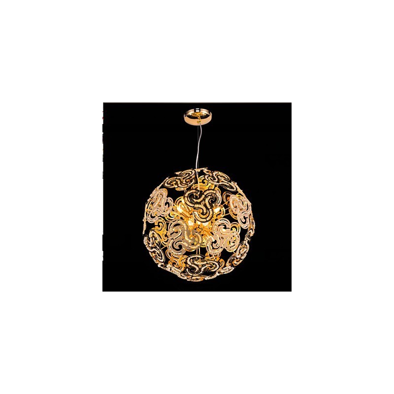 Simpel moderne lysekrone Crystal Ball Globe Pendel Light