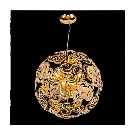 Simpel moderne lysekrone Crystal Ball Globe Pendel Light Simpel moderne lysekrone Crystal Ball Globe Pendel Light