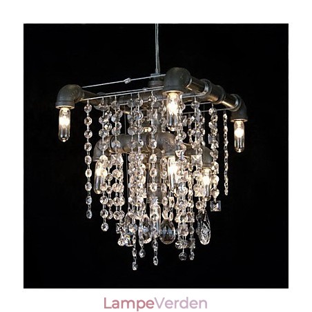 Nordamerikansk stil Karakteristisk Crystal 9 lys lysekrone i rørdesign Nordamerikansk stil Karakteristisk Crystal 9 lys lysekrone i rørdesign