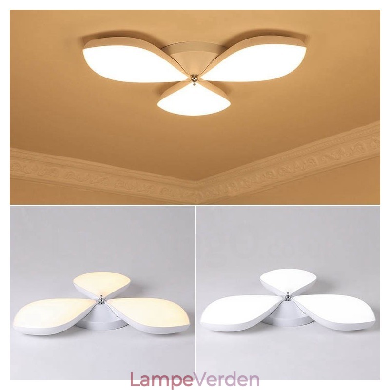 3 Lys Moderne Moderne Integreret Metal Flush Mount Light