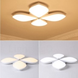 4 Lys Moderne Moderne Integreret Metal Flush Mount Light