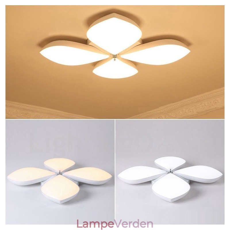 4 Lys Moderne Moderne Integreret Metal Flush Mount Light