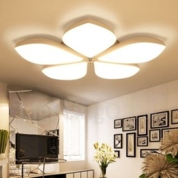 5 Lys Moderne Moderne Integreret Metal Flush Mount Light