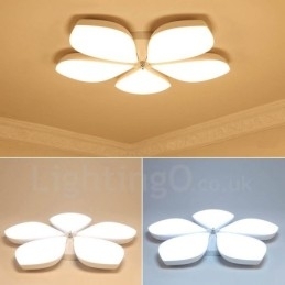 5 Lys Moderne Moderne Integreret Metal Flush Mount Light