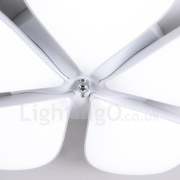5 Lys Moderne Moderne Integreret Metal Flush Mount Light