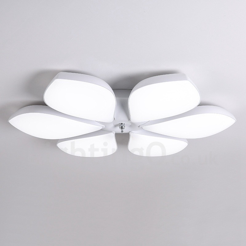 6 Lys Moderne Moderne Integreret Metal Flush Mount Light