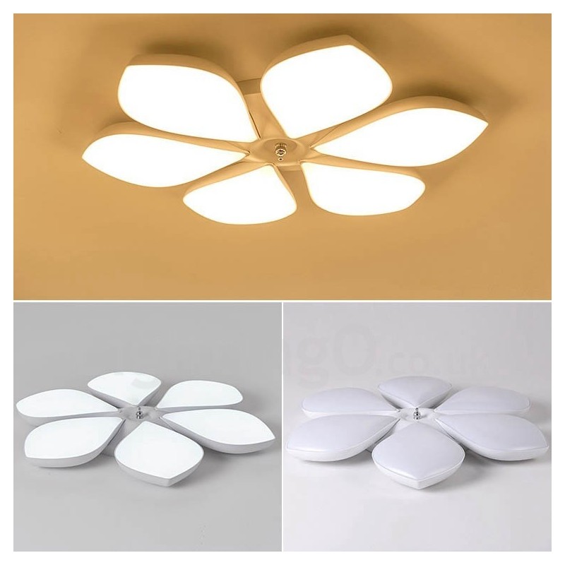 6 Lys Moderne Moderne Integreret Metal Flush Mount Light