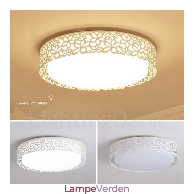 Moderne moderne integreret metal flush Mount Light