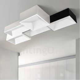 Moderne moderne integreret metal flush Mount Light