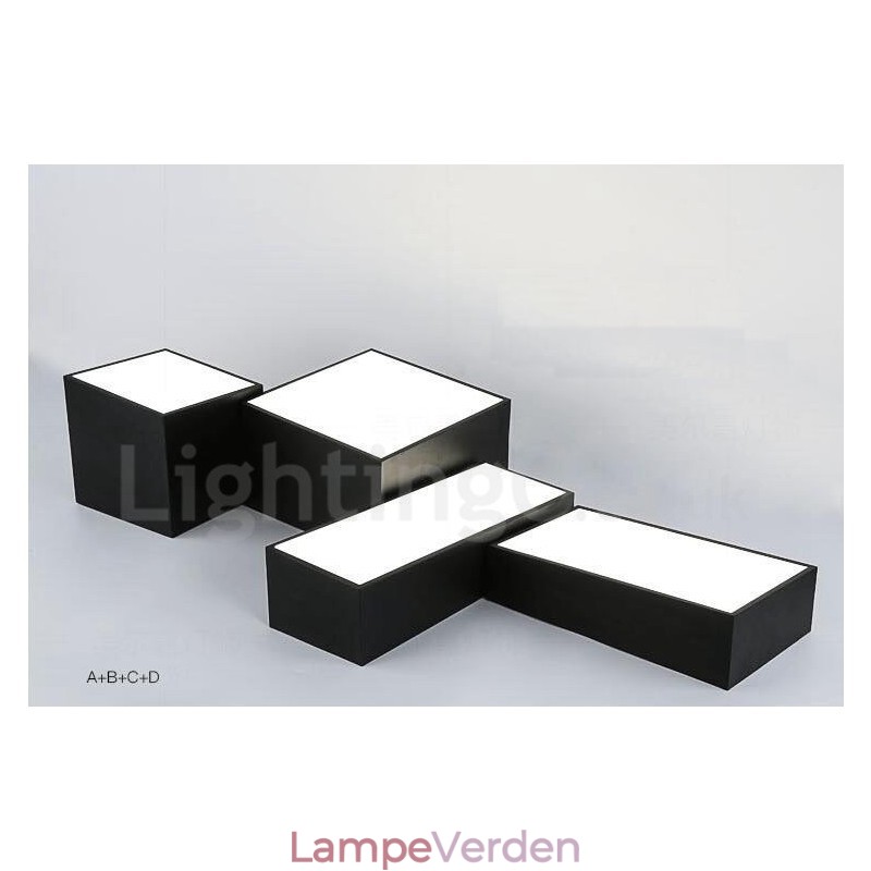 Moderne moderne integreret metal flush Mount Light