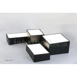 Moderne moderne integreret metal flush Mount Light
